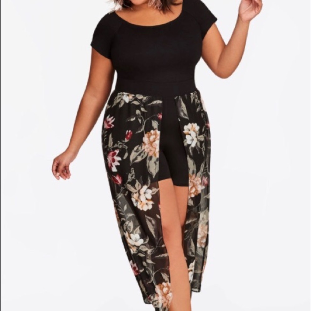 Romper with overlay..